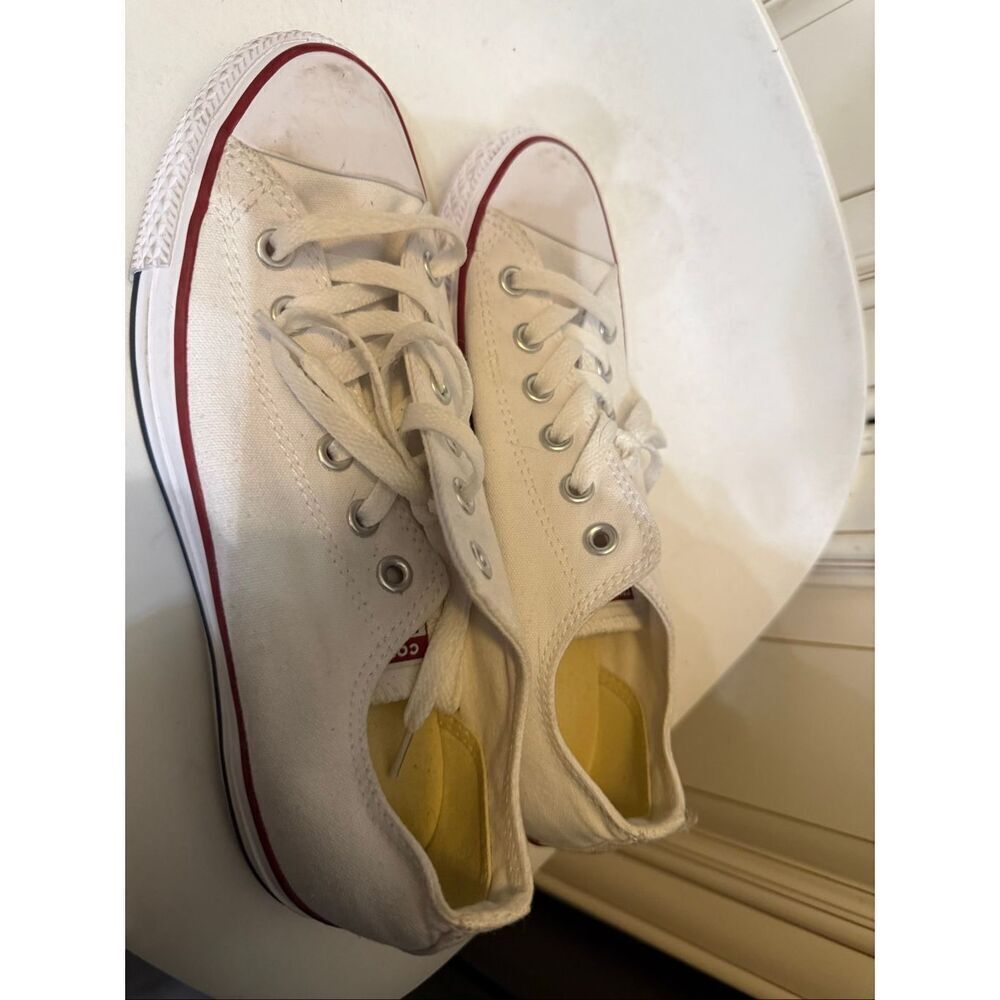 Converse Unisex Chuck Taylor All Star Canvas Sneakers White Size Mens 6 Womens 8